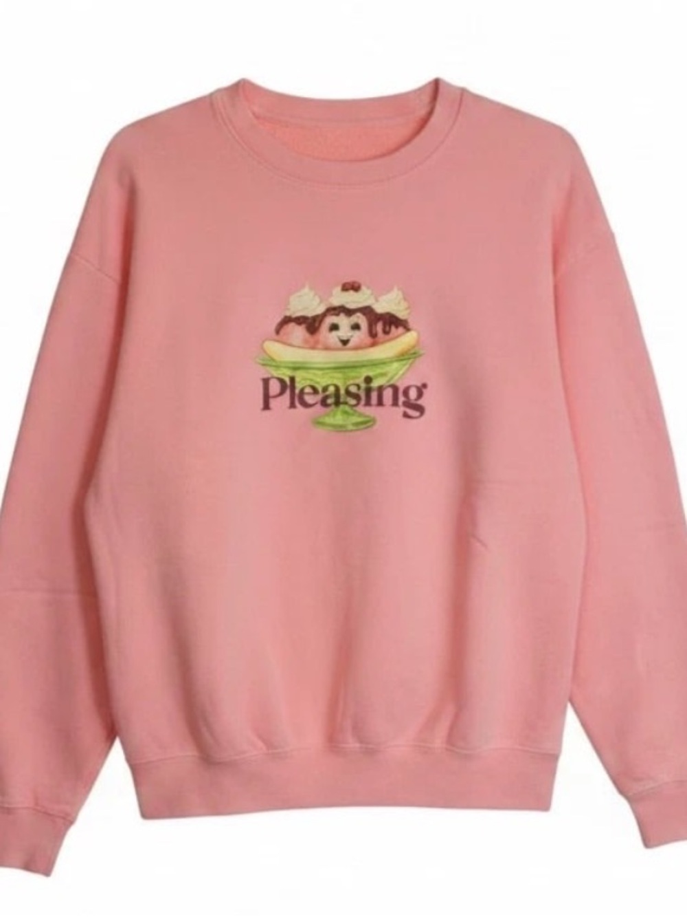 Pleasing by Harry Styles banana split pink crewneck